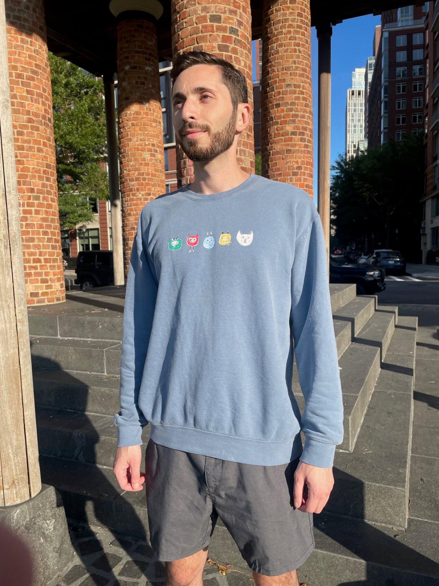 Printed Cat Chaos Unisex Sweatshirt