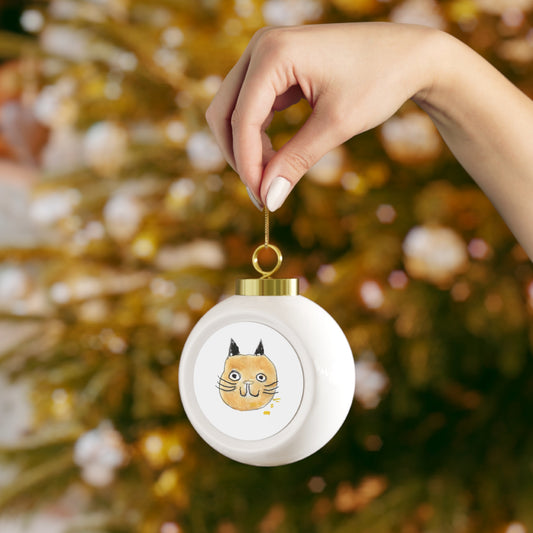 Yellow Cat Ornament