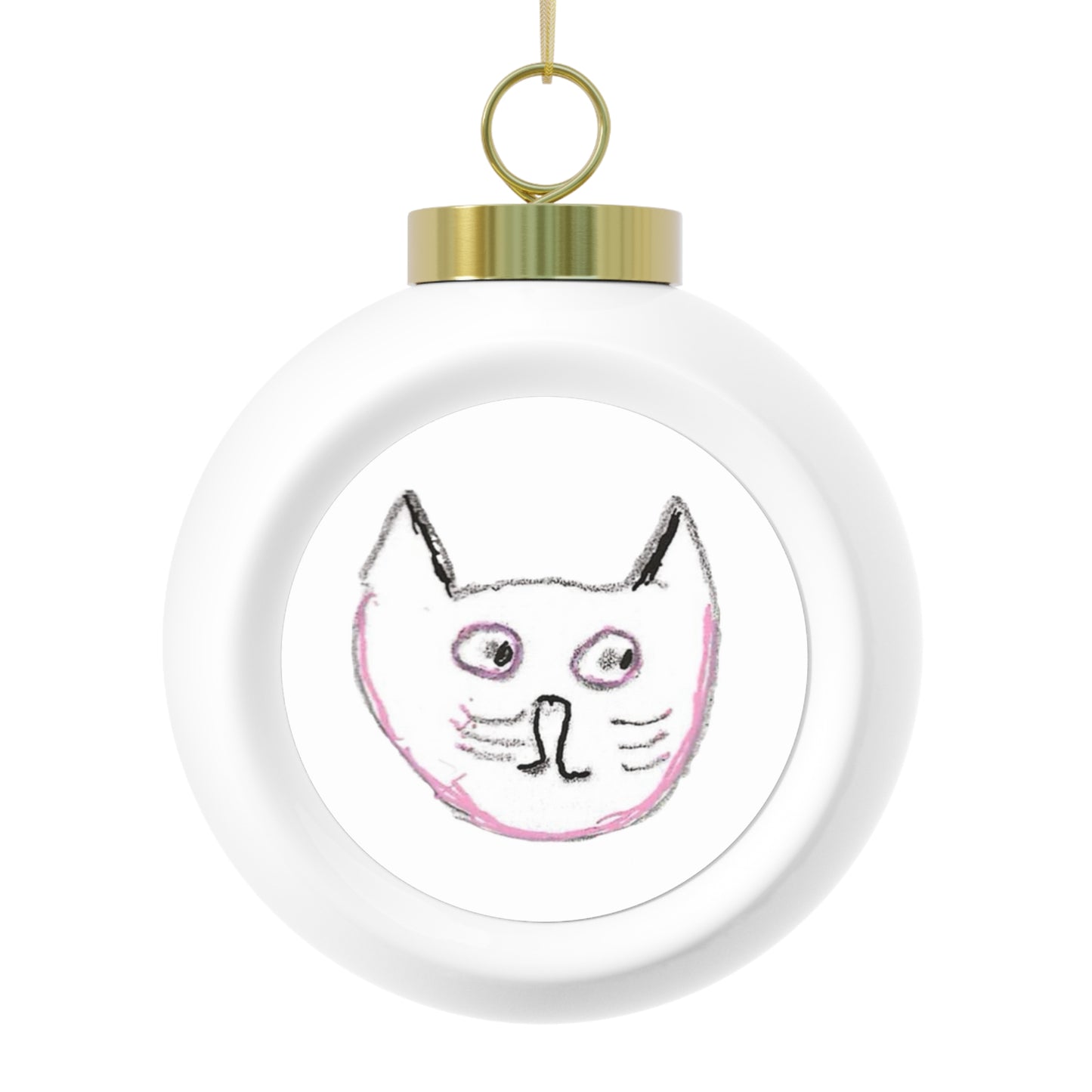 Pink Cat Ornament